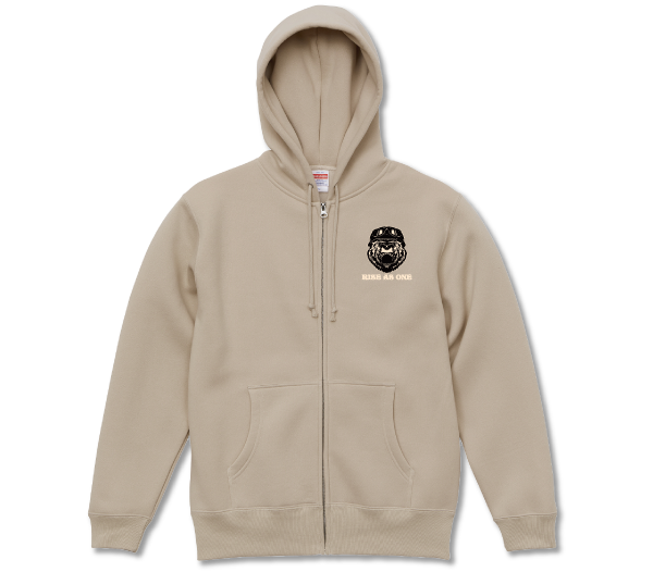 もこもこ裏起毛ジップパーカー