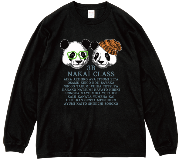 ビッグシルエット長袖スマイルTシャツ