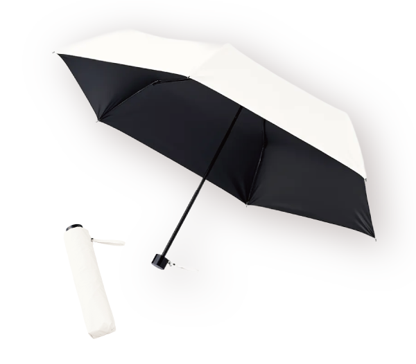 シンプル遮光折りたたみ傘