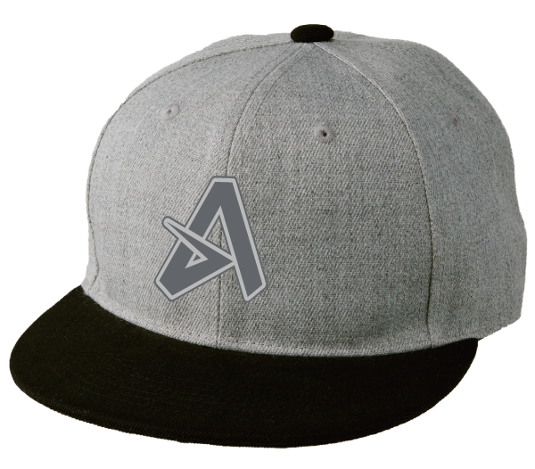 フラットバイザースナップバックキャップ