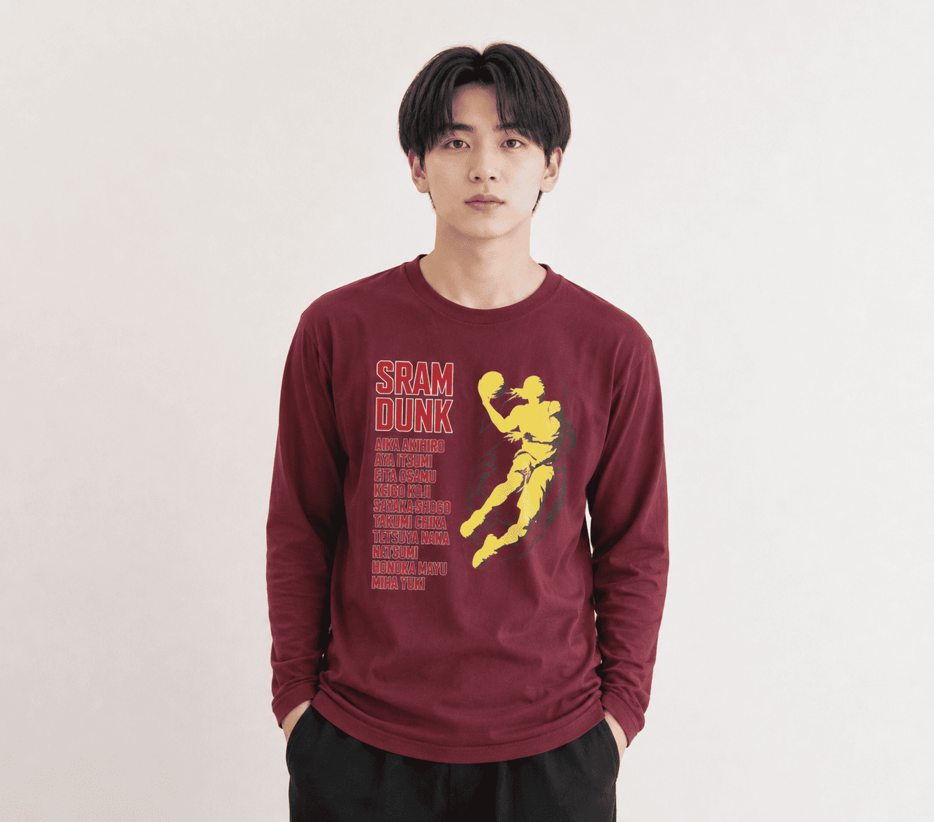 長袖スマイルTシャツ
