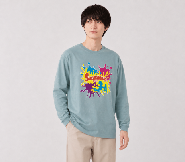 リブ付スタンダードロングスリーブTシャツ