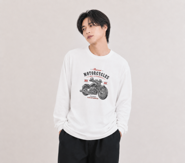 極厚ビッグシルエットロングスリーブTシャツ